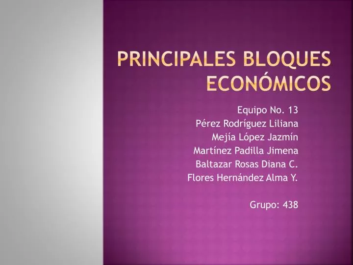 principales bloques econ micos