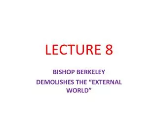 LECTURE 8