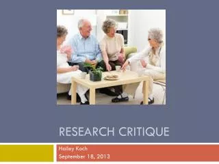 Research Critique