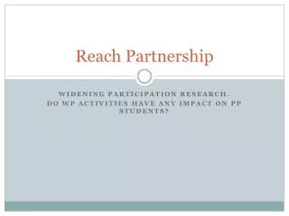 Reach Partnership
