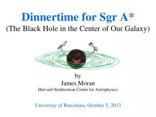 Dinnertime for Sgr A* (The Black Hole in the Center of Our Galaxy)