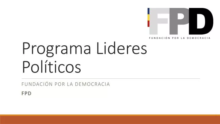 programa lideres pol ticos