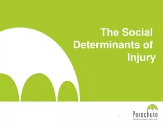 The Social Determinants of Injury