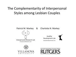 The Complementarity of Interpersonal Styles among Lesbian Couples