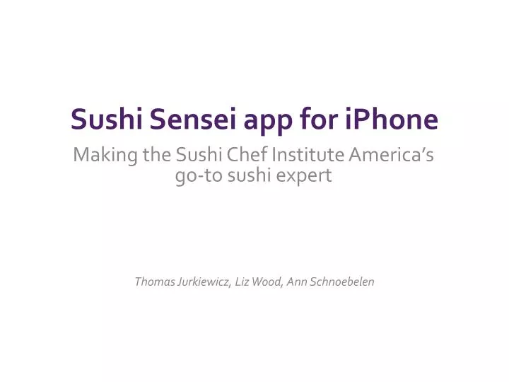 sushi sensei app for iphone