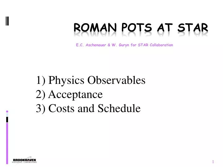 roman pots at star