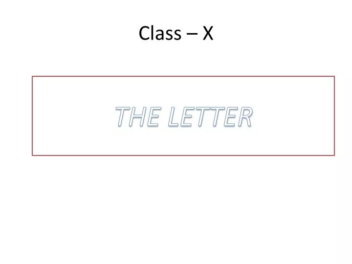 class x