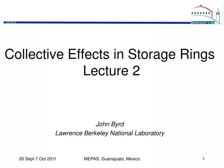 collective effects in storage rings lecture 2
