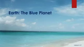 earth the blue planet