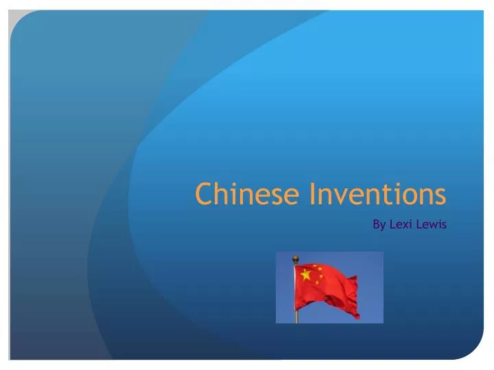 chinese inventions