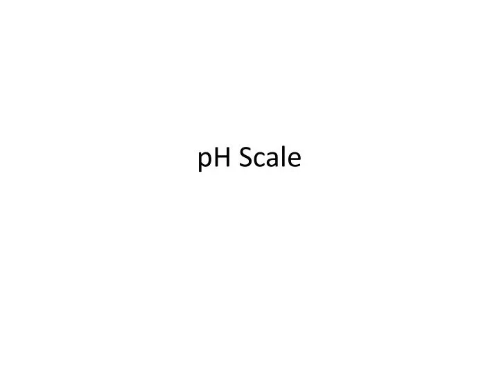 ph scale