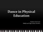 Dance in Physical Education - slide 1