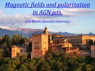 Magnetic fields and polarization in AGN jets . John Wardle (Brandeis University)