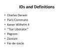 IDs and Definitions - slide 1
