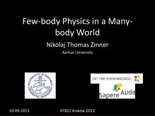 Few-body Physics in a Many-body World