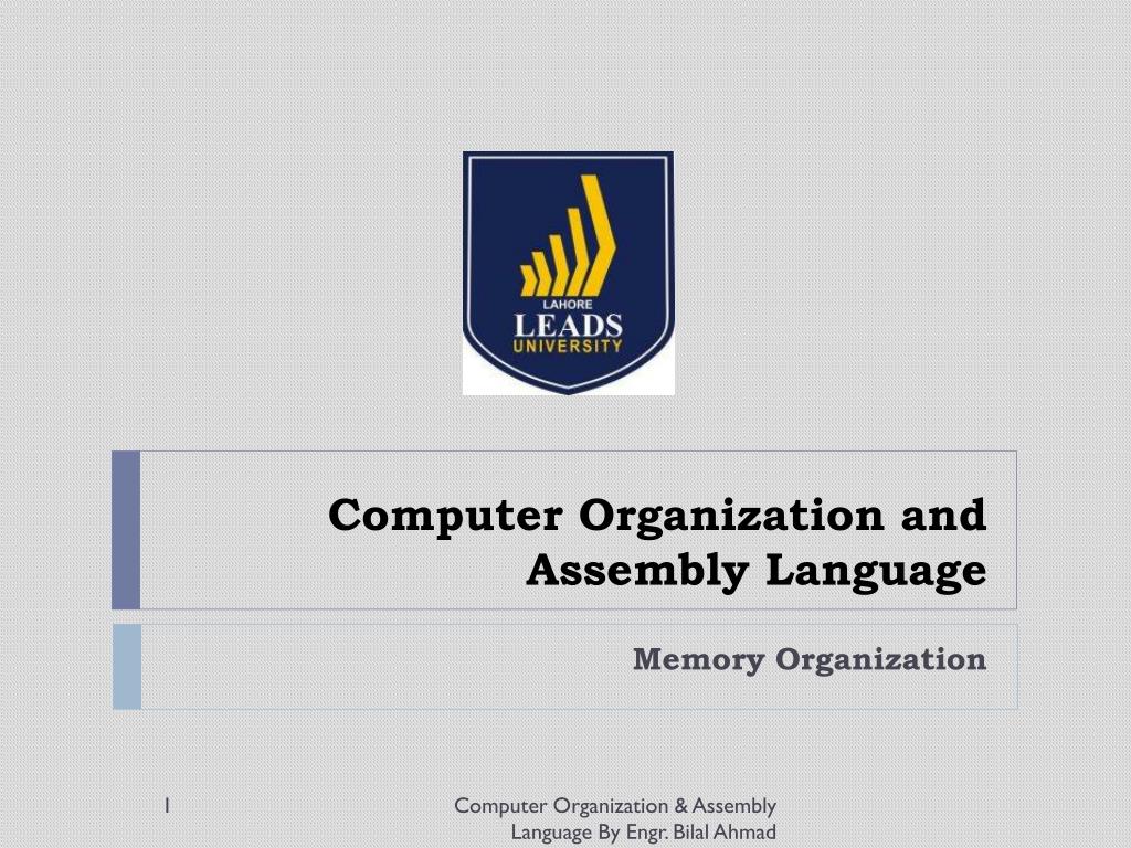 ppt - assembly language and computer organization... PPT - Computer Organization and Assembly Language PowerPoint ...