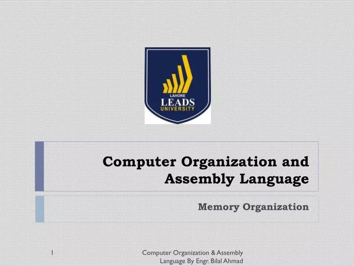 computer organization and assembly language