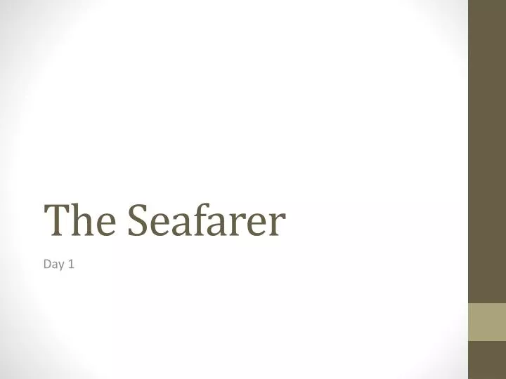 the seafarer