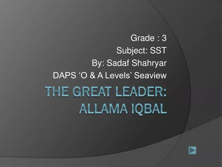 grade 3 subject sst by sadaf shahryar daps o a levels seaview