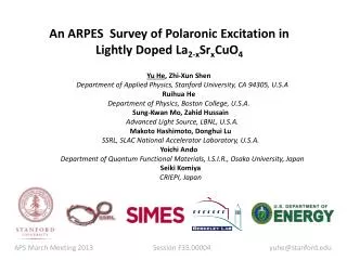An ARPES Survey of Polaronic Excitation in Lightly Doped La 2-x Sr x CuO 4