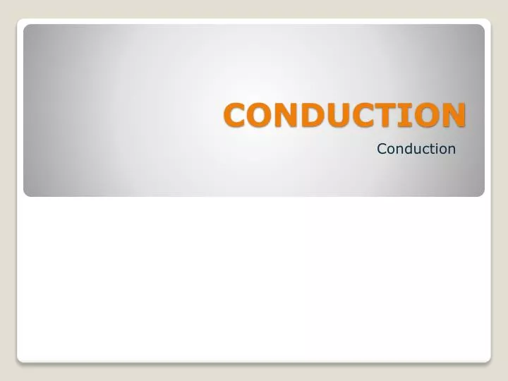 conduction