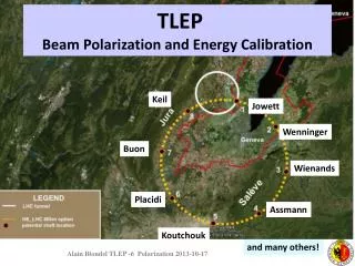 TLEP Beam Polarization and Energy Calibration