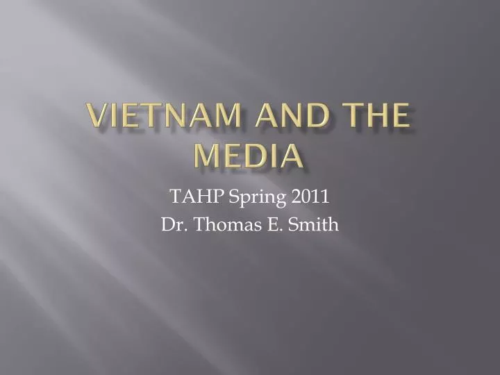 vietnam and the media