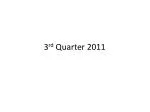3 rd Quarter 2011 - slide 1
