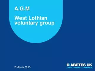 A.G.M West Lothian voluntary group