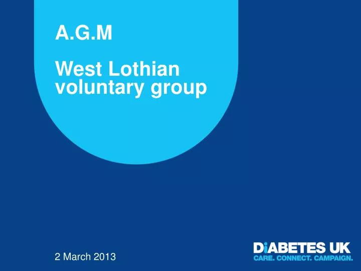 a g m west lothian voluntary group