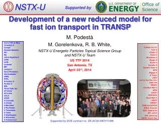 Development of a new reduced model for fast ion transport in TRANSP