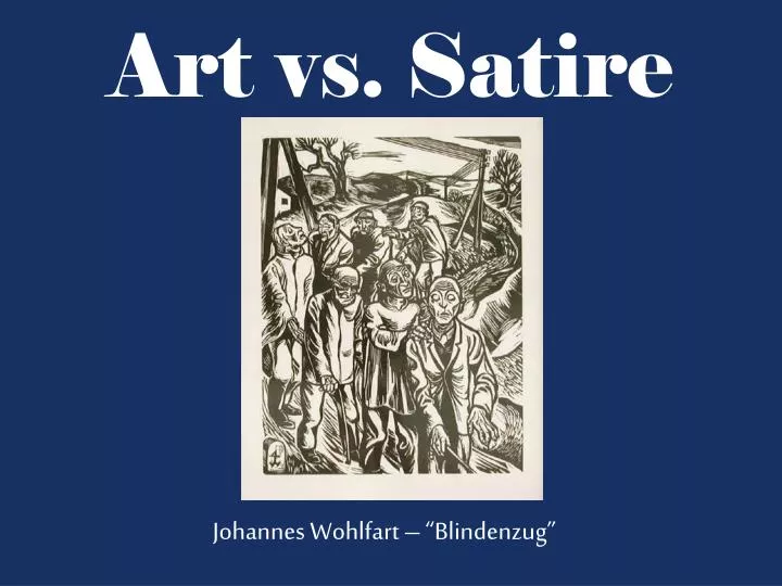 art vs satire