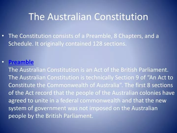 the australian constitution
