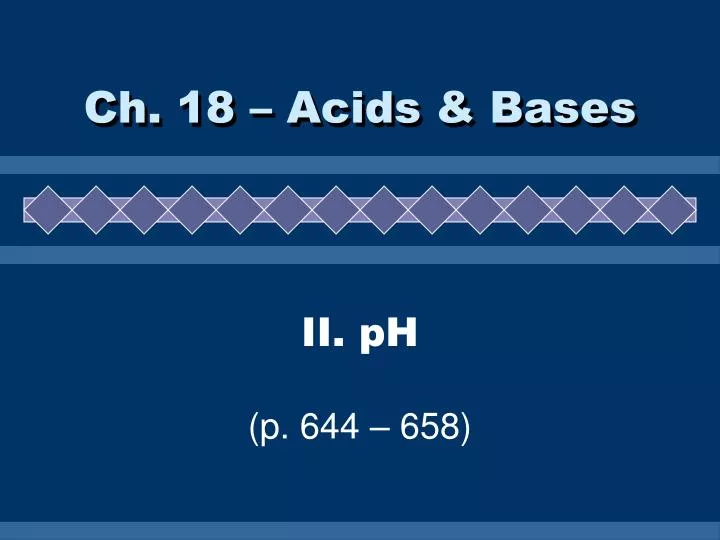 ch 18 acids bases