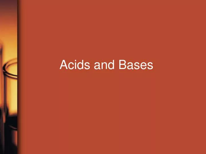 acids and bases