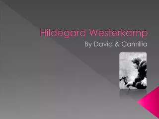 Hildegard Westerkamp
