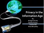 Privacy in the Information Age - slide 1