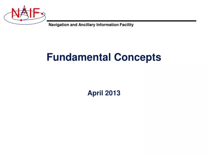 fundamental concepts