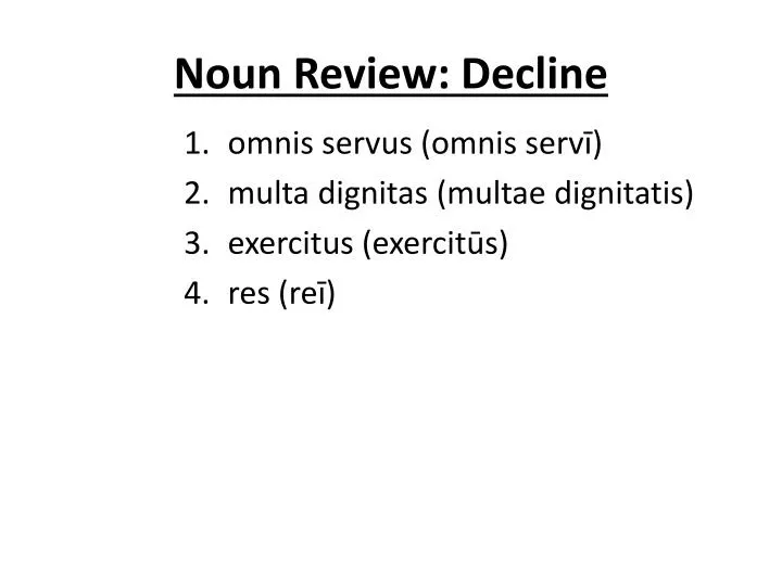noun review decline