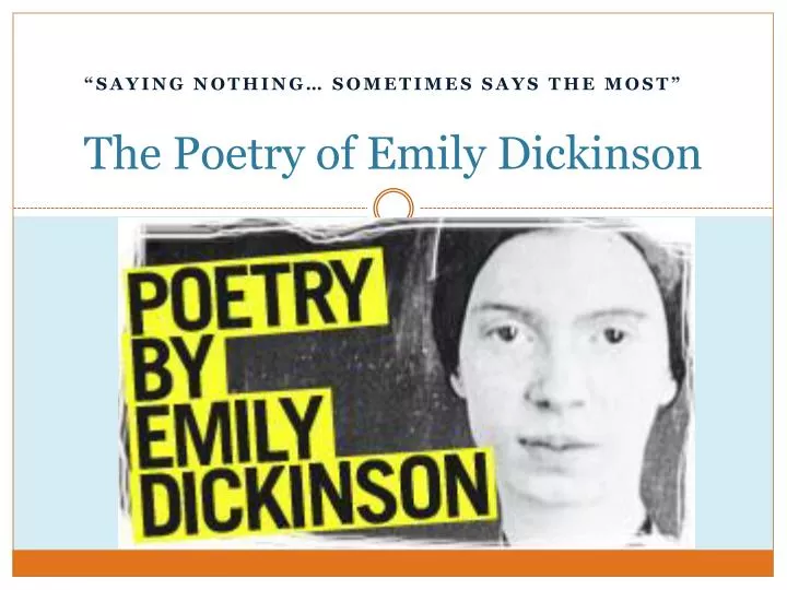the poetry of emily dickinson