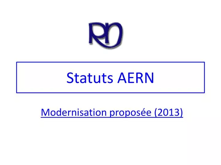 statuts aern