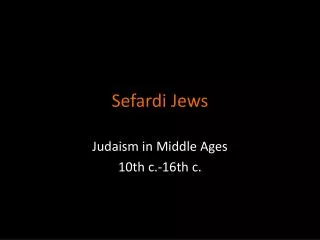 Sefardi Jews