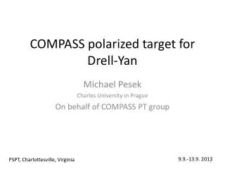 COMPASS polarized target for Drell-Yan
