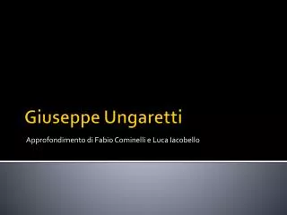 approfondimento di fabio cominelli e luca iacobello