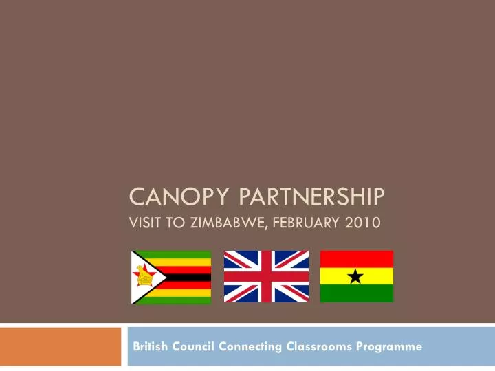 canopy partnership visit to zimbabwe february 2010