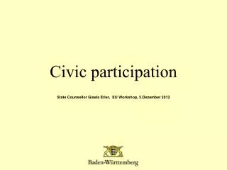 Civic participation