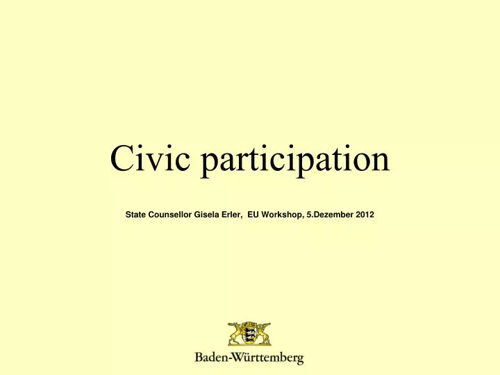 civic participation