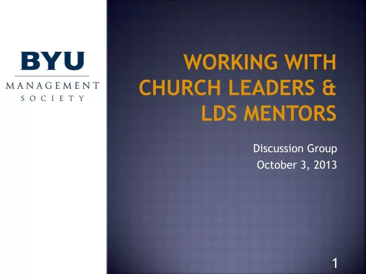 working with church leaders lds mentors