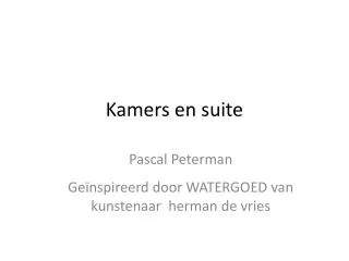 kamers en suite