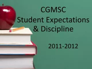 CGMSC Student Expectations &amp; Discipline